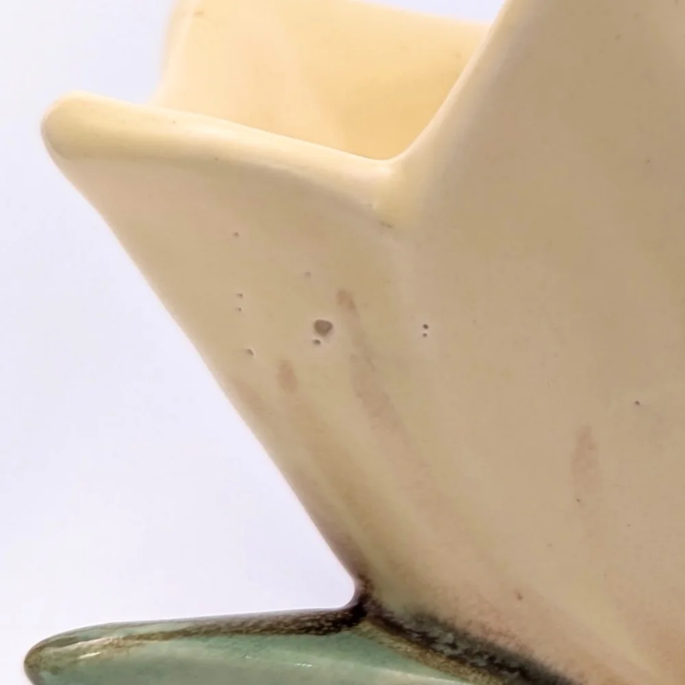 McCoy Double Tulip Vase Vintage Pottery  Retro Cottagecore Farmhouse Collectible